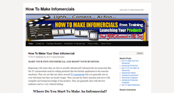 Desktop Screenshot of howtomakeinfomercials.com